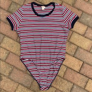 Striped bodysuit